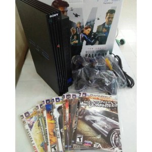 Murah Playstation Ps 2 Sony Optik Seri Fat Tebal Dua Stick Analog 10 Kaset Game Tokopedia