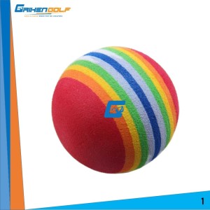 Bola Golf Pelangi Sponge Foam Busa Harga Satu Bola Tokopedia