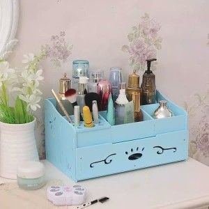 Hb528 Rak Kosmetik Desktop Storage Bahan Wpc Tokopedia