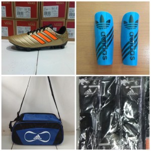 Paket Lengkap Sepatu Bola Adidas 11questra Tokopedia