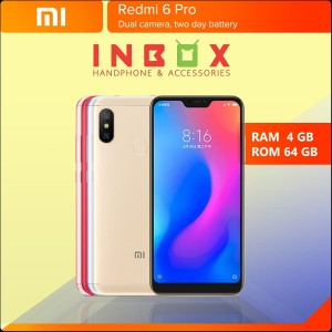 Xiaomi Redmi 6 Pro Ram 4gb Internal 64gb Garansi Distributor 1 Tahun Tokopedia