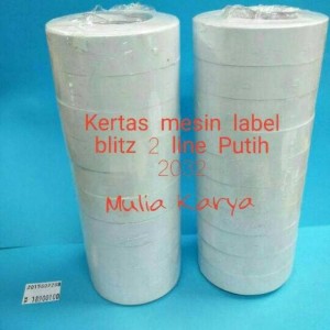 Label Harga Price Label 2 Line Putih Combo Tokopedia