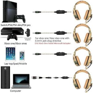 Headset Headphone Earphone Gaming Onikuma K8 Rgb Untuk Smartphone Dan Pc Pubg Fortnite Tokopedia