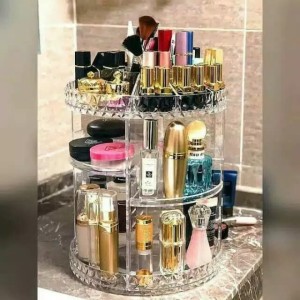 Rak Organizer Kosmetik Makeup Putar 360derajat Tokopedia