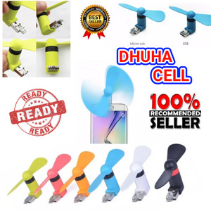 Kipas Angin Mini Micro Otg Portable Mini Fan For Android Kipas Hp Tokopedia