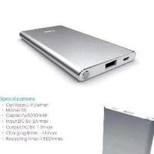 Jual Powerbank Vivan B5 5200mAH Silver Original Limited