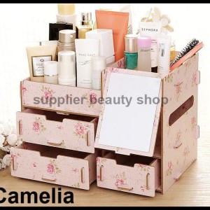 Rak Kosmetik Kaca Tempat Penyimpanan Makeup Rak Kosmetik Multifungs Tokopedia