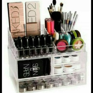 Tempat Kosmetik Akrilik K3 Acrylic Make Up Organizer Tokopedia