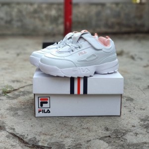 Sepatu Fila Distruptor Kids Anak Sneakers Kets Casual Perempuan Tokopedia