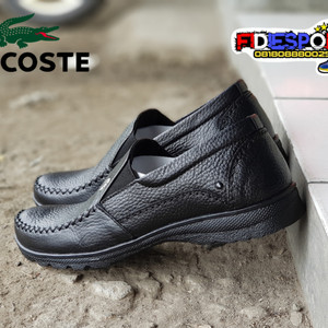 Sepatu Kulit Sepatu Lacoste Sepatu Pria Tokopedia