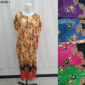Grosir Daster Midi Jumbo Busui Zipper Baju Pakaian Tidur 1 Kodi Tokopedia