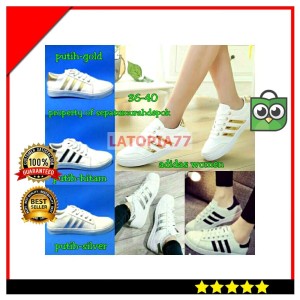 Sepatu Sneakers Adidas Putih Tokopedia