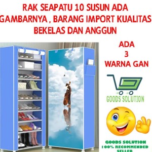 Rak Sepatu 10 Susun Bergambar Tokopedia