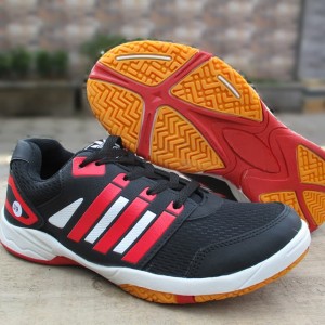 Sepatu Badminton Bulutangkis Hitam Merah Tokopedia