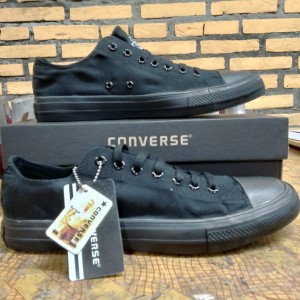 Sepatu Converse Full Black Tokopedia