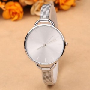 Jual LADIES GENEVA PREMIUM STAINLESS WATCH SILVER