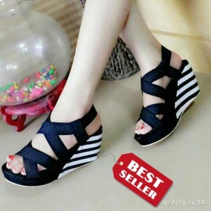 Sandal Sepatu Wedges Wanita Tokopedia