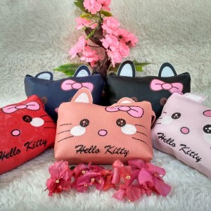 Tas Kosmetik Pouch Hello Kitty Colorful Tokopedia