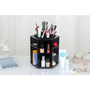 Dijual Rak Kosmetik Makeup Berputar 360 Derajat Black Diskon Tokopedia
