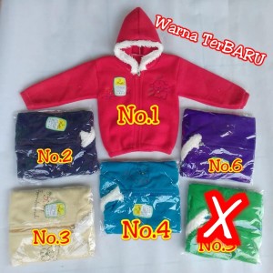 Baju Jaket Bayi Lembut Hangat Lucu Sleting Tokopedia
