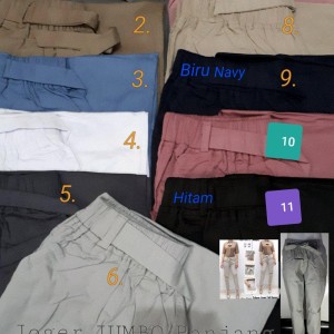 Celana Joger Jumbo Panjang Bahan Katun Poplin Stretch Tokopedia