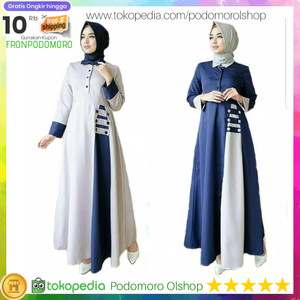 Dress Muslim Baju Muslim Busana Muslim Atasan Hijab Jilbab Tokopedia