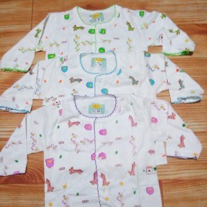 Baju Bayi 3pcs Setalan Baju Bayi Bayu Bayi Piyama Baju Tidur Bayi Tokopedia