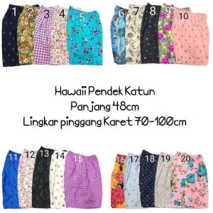 Celana Pendek Motif Katun Hawaii Murah Tokopedia