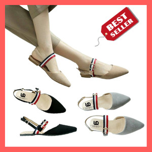 Sepatu Flat Sandal Flat Wanita Brukat Tokopedia