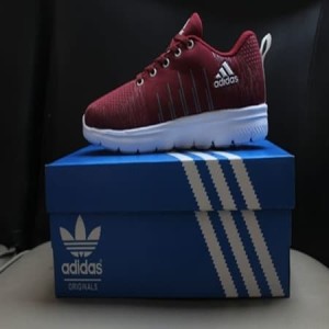 Sepatu Sekolah Adidas Bahan Karet Hitam Polos Tokopedia