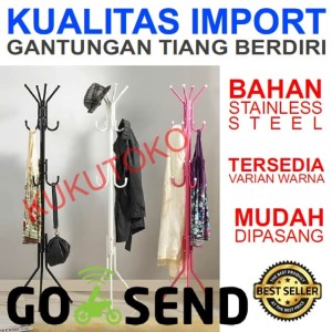 Stand Hanger Gantungan Tiang Berdiri Hanger Gantungan Baju Tas Tokopedia