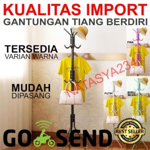 Stand Hanger Gantungan Tiang Berdiri Hanger Gantungan Baju Tas Tokopedia