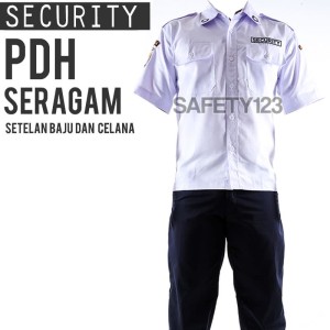 Baju Pdh Satpam Setelan Security Pdh Putih Tokopedia