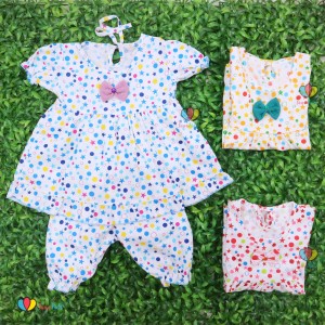 Baju Bayi Baju Dress Bayi Perempuan Pakaian Dress Bayi Perempuan Polkadot Tokopedia