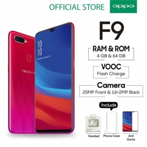 Oppo F9 4 64gb Resmi 1 Tahun Tokopedia