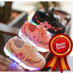 Sepatu Anak Cewek Import Bunga Sepatu Led Anak Perempuan Import Bunga Tokopedia