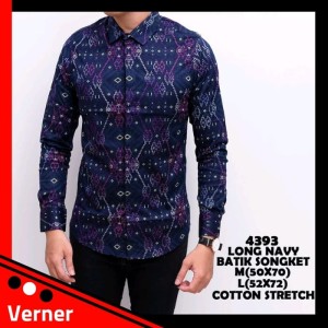 Kemeja Batik Pria Batik Kerja Baju Kemeja Modern Tokopedia