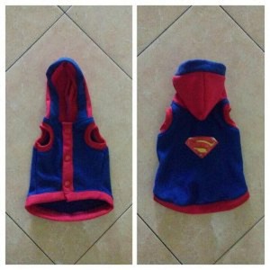 Baju Hodie Kucing Anjing Superman Tokopedia