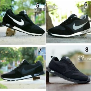 Sepatu Pria Nike Waffle Trainner Hitam Kuning Sport Joging Olahraga Lari Kets Tokopedia