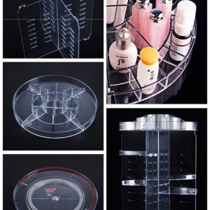 Rak Kosmetik Putar Acrylic Organizer Cosmetic Display Acrylic Tokopedia