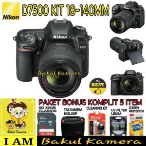 Nikon D7500 Kit 18 140mm Paket Tokopedia