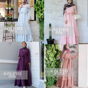 Dress Wanita Baju Dress Pink Dress Pesta Tokopedia