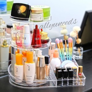 Terbaru Rak Kosmetik Acrylic Rak Kosmetik Kaca 3 Laci Tokopedia