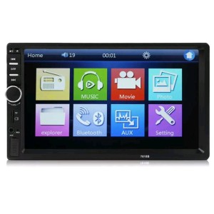 Paket Head Unit Plus Kamera Mundur Dan Wteering Wheel Remote Video Player Mobil Universal Double Din Tokopedia