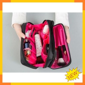 Dual Zip Cosmetic Makeup Beauty Pouch Tas Kosmetik Dua Sisi Tokopedia