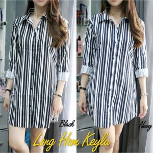 Tunik Kemeja Baju Atasan Tunik Pocket Blouse Jilbab Hijab Blus Muslim Tokopedia