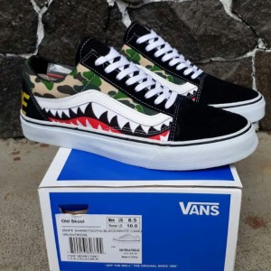 Sepatu Vans Bape Army Tokopedia