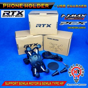 Charger Usb Motor Phone Holder Charger Pegangan Hp Motor Casan Motor Usb Tokopedia