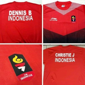 Jersey Badminton Sudah Termasuk Nameset Tokopedia