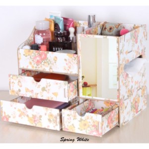 R41 Rak Kosmetik Bahan Kayu Cermin R41 Dilengkapi Tempat Tissue 25 5cm Tokopedia